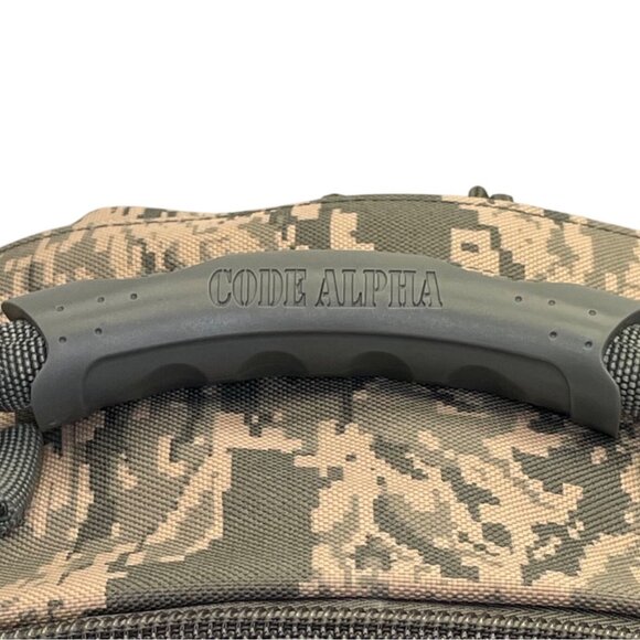 Code Alpha Men’s Light Green Nylon Digital Camo 4.5” Expandable Tactic Backpack - Picture 5 of 15